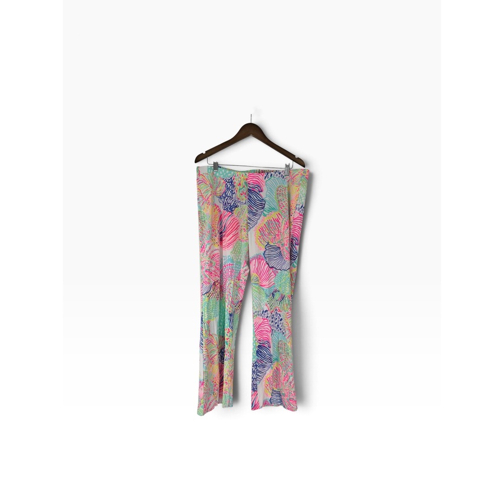 Lilly Pulitzer Georgia May Palazzo Pants Roar of the Sea Print Size XL